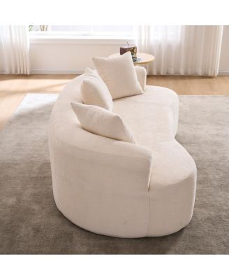  Crescent Sofa: Modern, Self-Inflating, 3-Seater