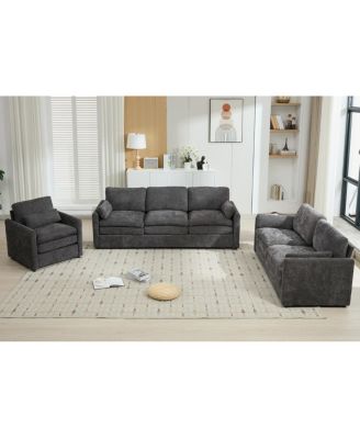 Cozy Upholstered Oversized Comfy Cloud Sofa Double Cushion Group