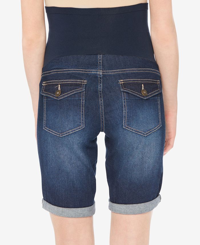 Motherhood Maternity Cuffed Denim Shorts Macy's