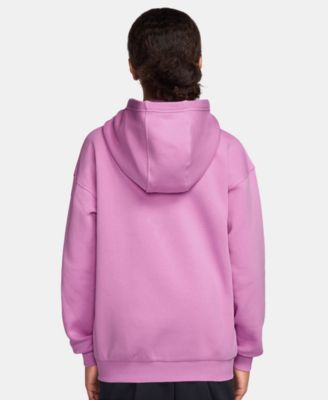 Sportswear Girls' Club Fleece Oversized Full-Zip Hoodie