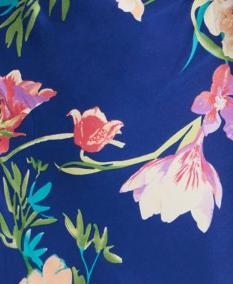 Women's Printed Halter Tie-Back Long Dress