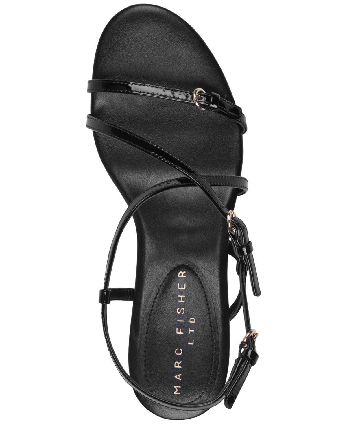 Marc Fisher Ltd Women's Nylah Strappy Leather Kitten Heel Sandals