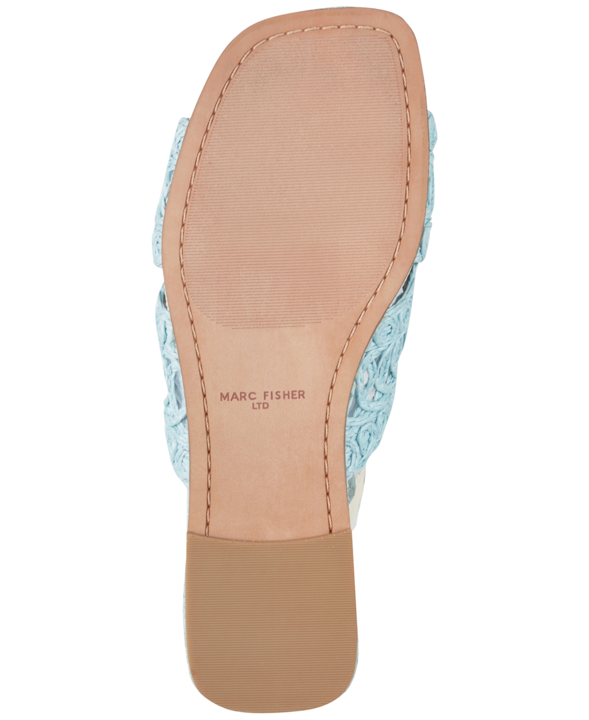 Marc Fisher Ltd Women's Nalany Lace Flat Slip-On Sandals