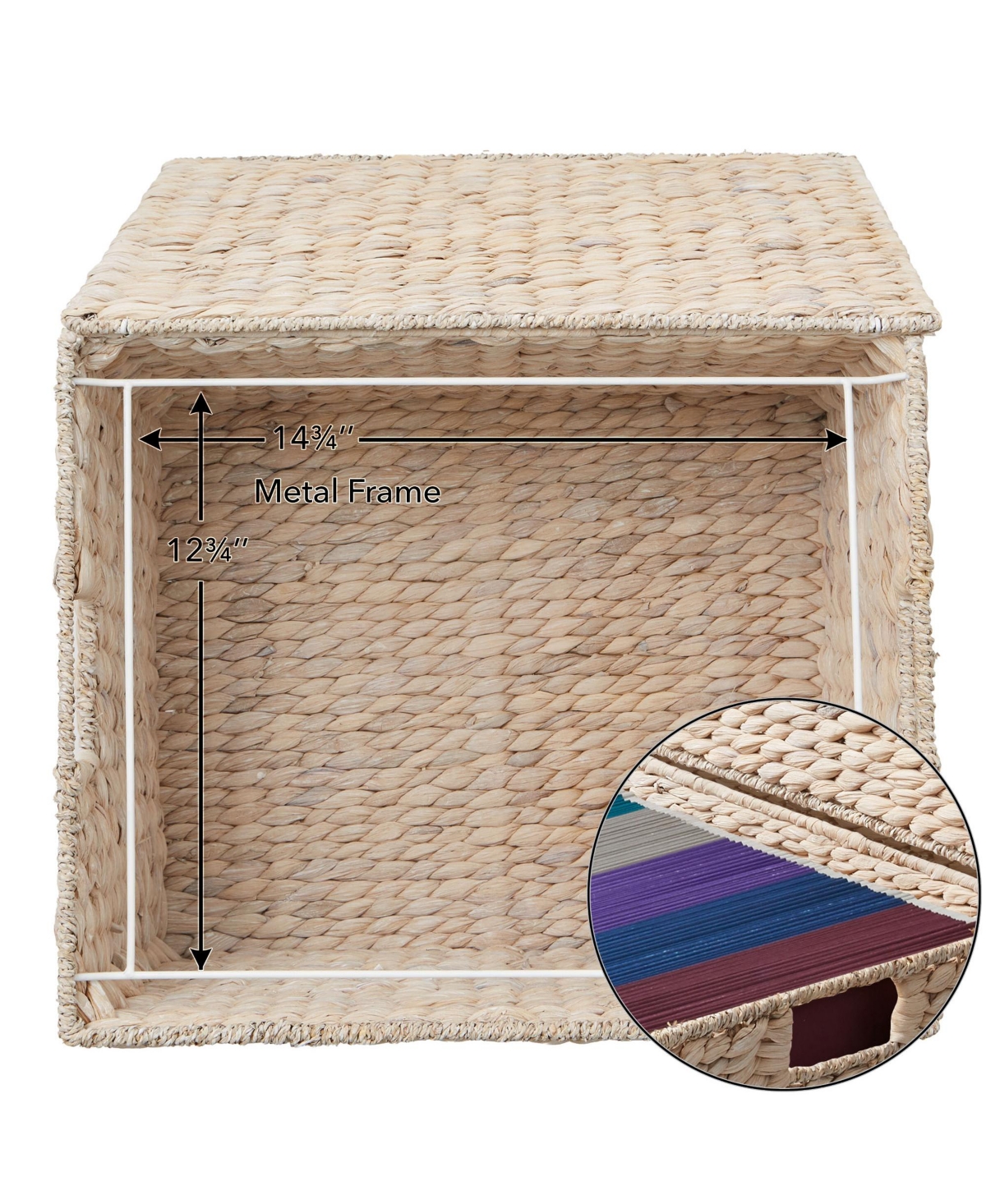 Casafield Rolling Filing Cabinet, Water Hyacinth Hanging File Folder Organizer, Home Office Storage