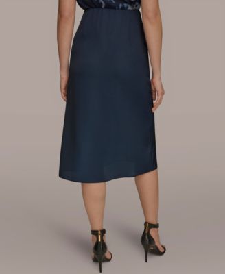 Women's Floral A-Line Midi Skirt