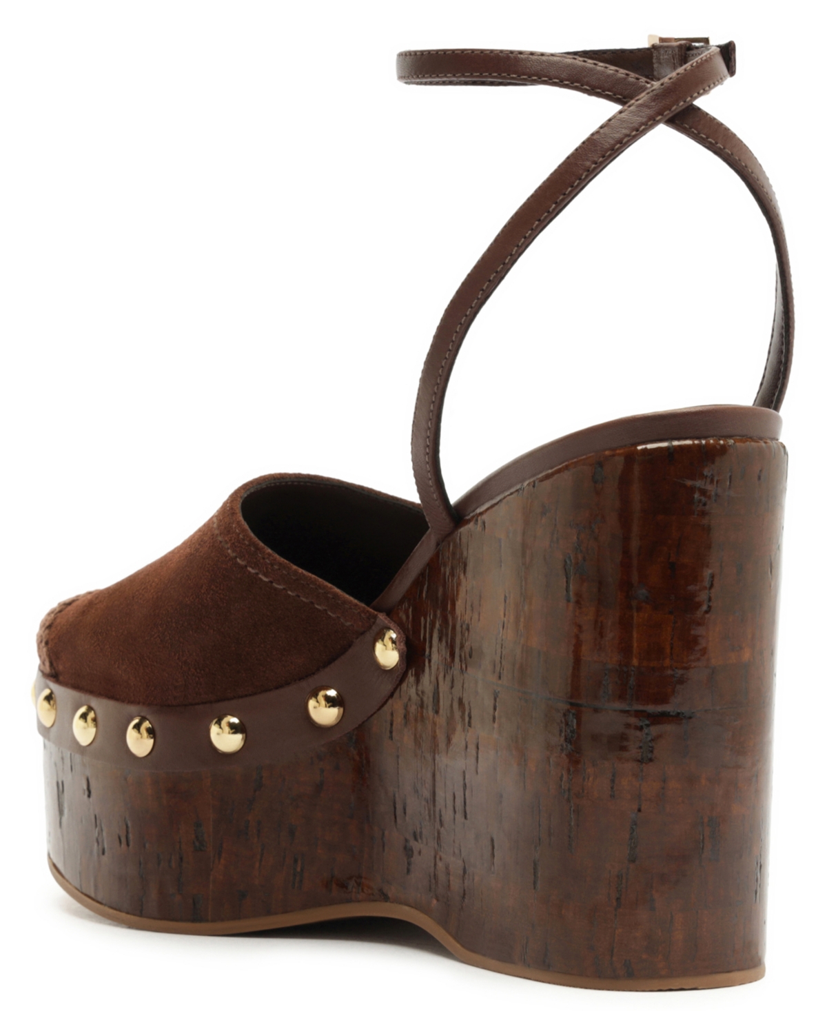 Schutz Women's Kayana Round Toe Wedge Sandals