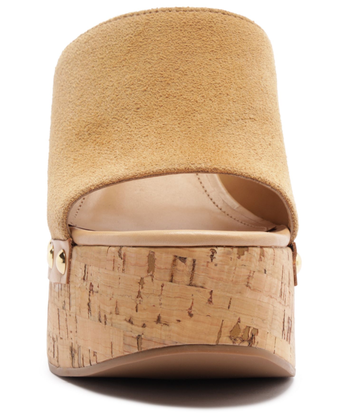 Женские сандалии Schutz Dalle Studs Slip-On Wedge, цвет: Коричневый, вариант 1 — фото 9