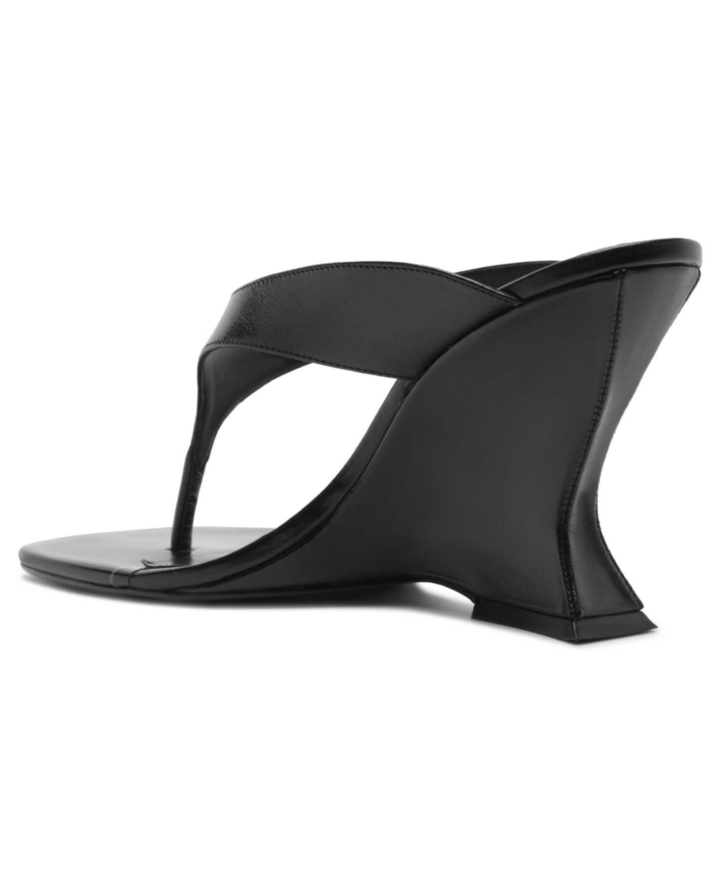 Женские сандалии Schutz Maya Slip-On Wedge, цвет: Чёрный — фото 8