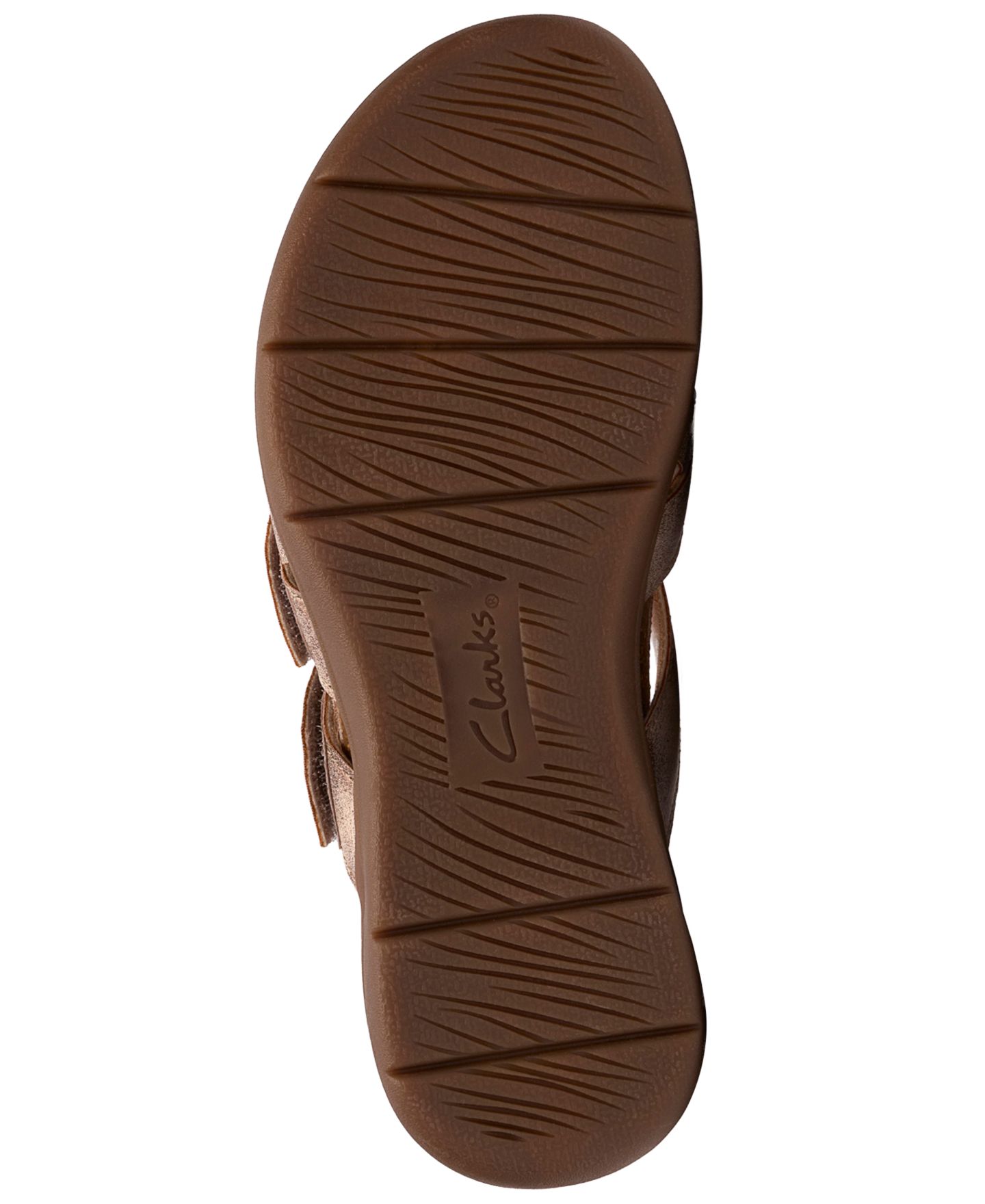Женские сандалии Clarks April Rae Round Toe Flat, цвет: Бронзовый металлик — фото 5