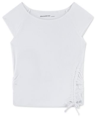 Girls' Shoulder Play Short-Sleeve Top