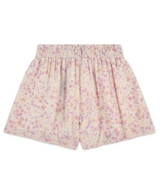 Girls' Pull-On Floral Flared Shorts