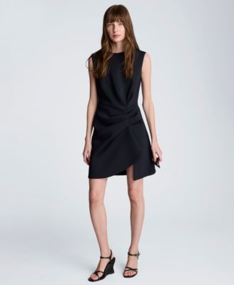 Women's Drape Pleated Short Dress