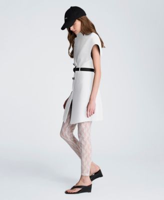white mini dress black tights Polly Mini Dress
