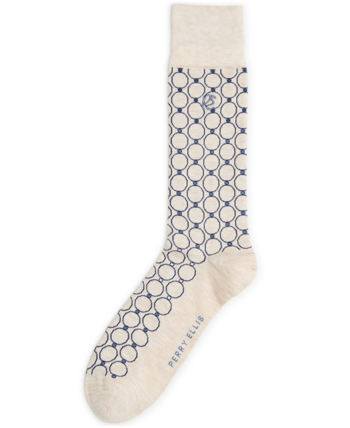 Perry Ellis Portfolio Men's Patterned Medallion Crew Socks