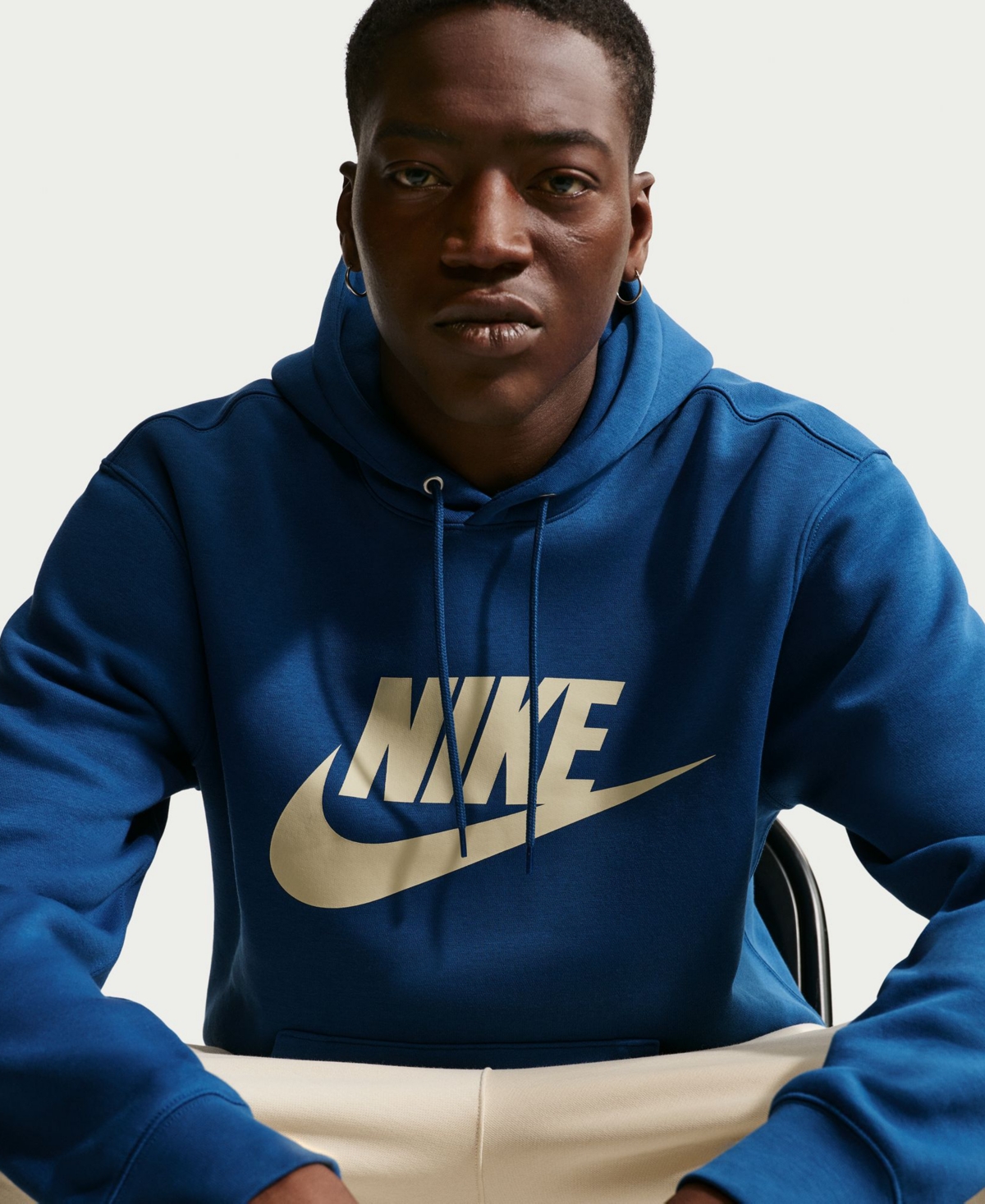 Nike Men's Club Fleece Standard-Fit Logo-Print Hoodie