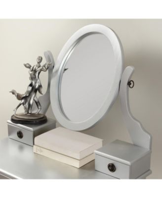 Moniys Wood Moniya Makeup Vanity Table and Stool Set