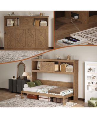 Murphy Bed with Charging Station and a Drawer