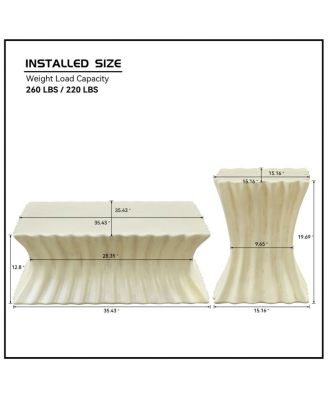 Vintage Fiberglass Coffee Table Set