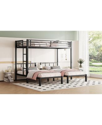 Twin/Twin XL Triple Metal Bunk Bed