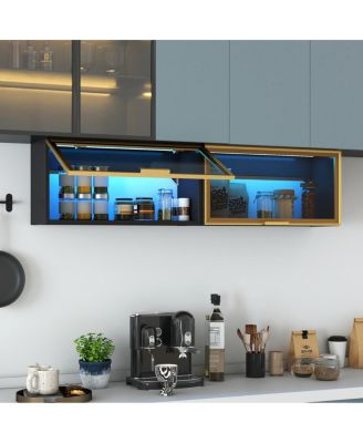 Large-Capacity Wall Mounted Spice Rack Cabinet