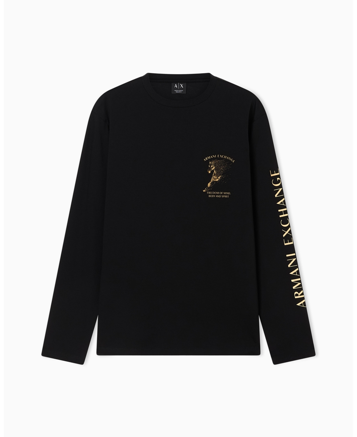 A|X Armani Exchange Men's Lunar New Year Back Graphic Crew Neck Sweatshirt