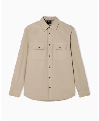 Men's Long Sleeve Ripstop Pocket Shirt