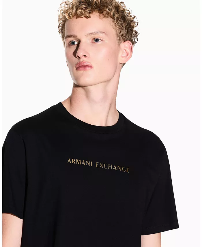 Men's Black and Gold T-Shirt - thumbnail 2