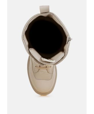 Womens Argi Anti-Skid Lace-Up Combat Boots