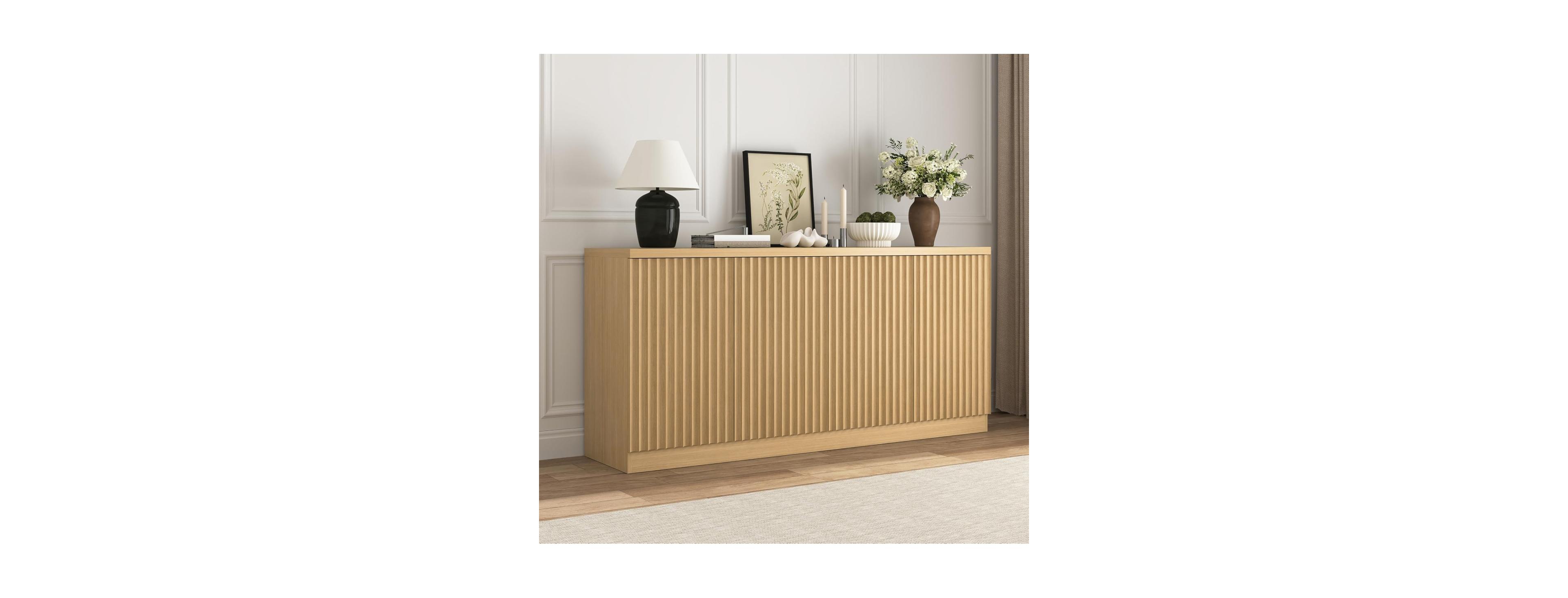 Streamdale Furniture Extra Large Storage Buffet Cabinet for Kitchen, Dining, or Living Room