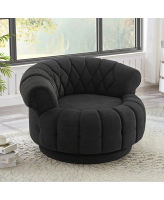 Swivel Accent Chair 360degree(s) Round Club Chair for Living Room/Bedroom