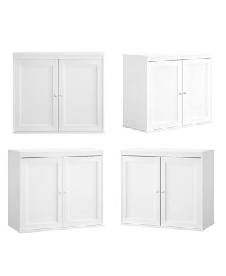 Kitchen Storage Cabinet with Double Doors & Adjustable Shelves