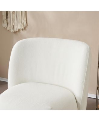 Modern Low Back Accent Chair, Armless for Small Spaces