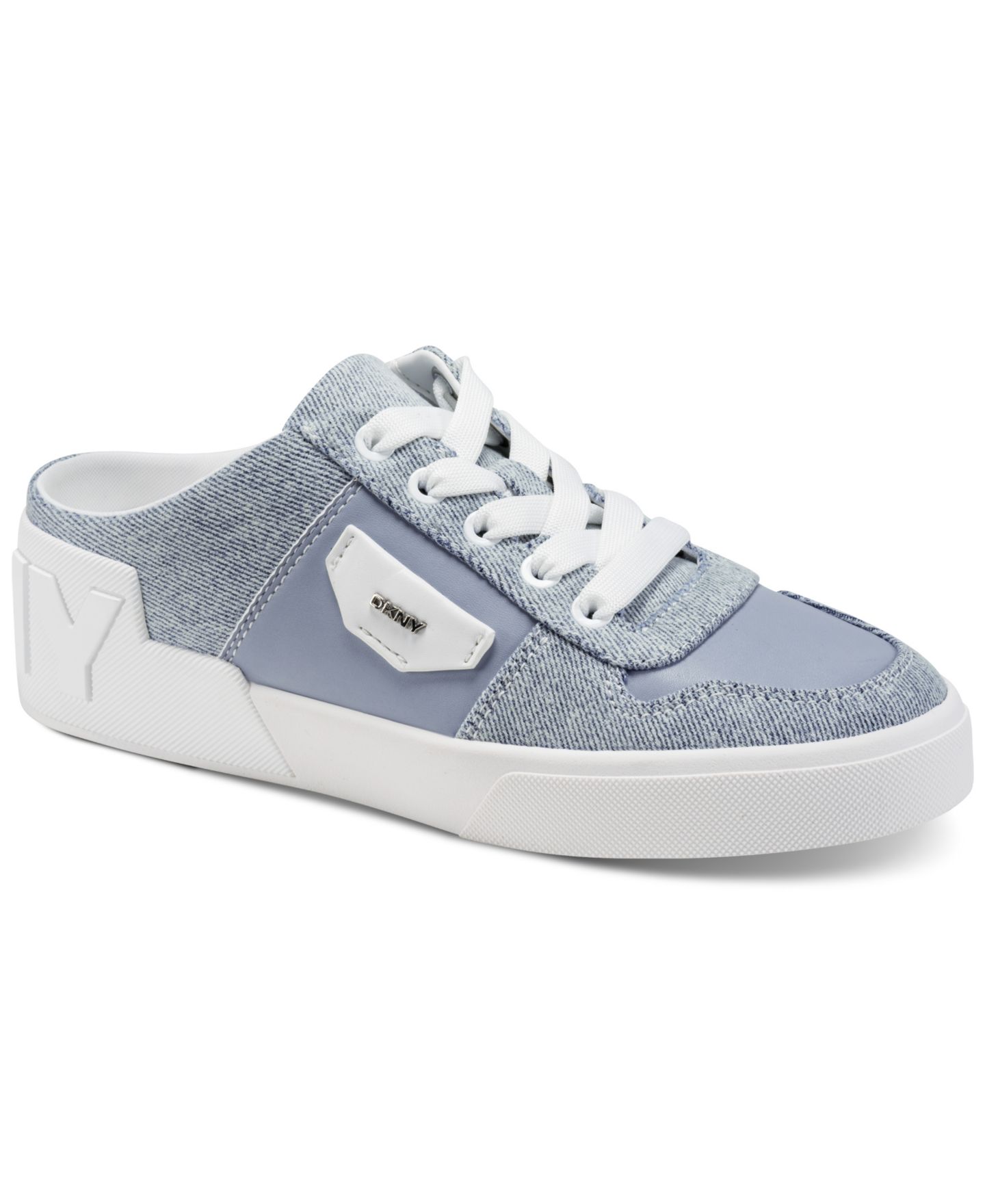 Женские кроссовки DKNY Murphy Mule Slip-On, цвет: Джинсовый / Белый — фото 1