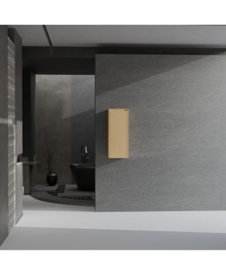 Bamboo side pressing process large capacity wall cabinet