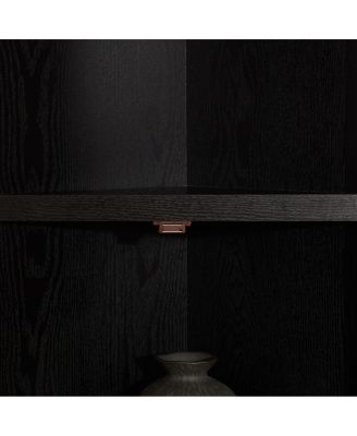 4-Tier 72" Corner Kitchen Pantry Storage Cabinet with 8 Doors BLK