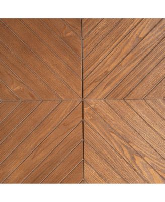 Modern Square Coffee Table 31.5" Wood Grain