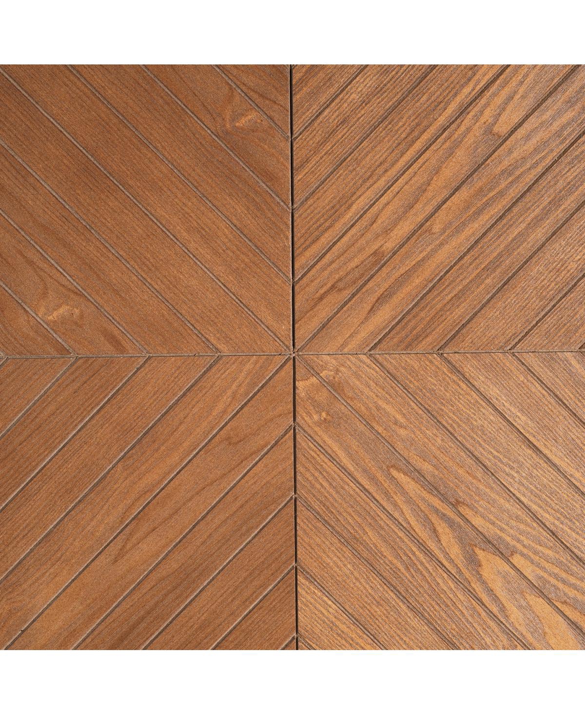 Streamdale Furniture Modern Square Coffee Table 31.5" Wood Grain