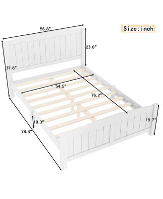Platform Bed, Solid Wood, No Box Spring Needed