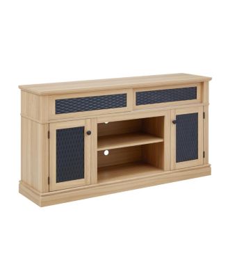 Streamdale Embossed Pattern TV Stand, Media Console w/ Storage, Sliding Door,   58.27"W