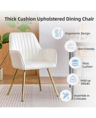 Faux Leather Dining Chairs (Set of 2)