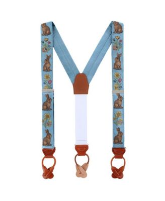 Men's Harvey's Easter Sunday Silk Button End Suspenders