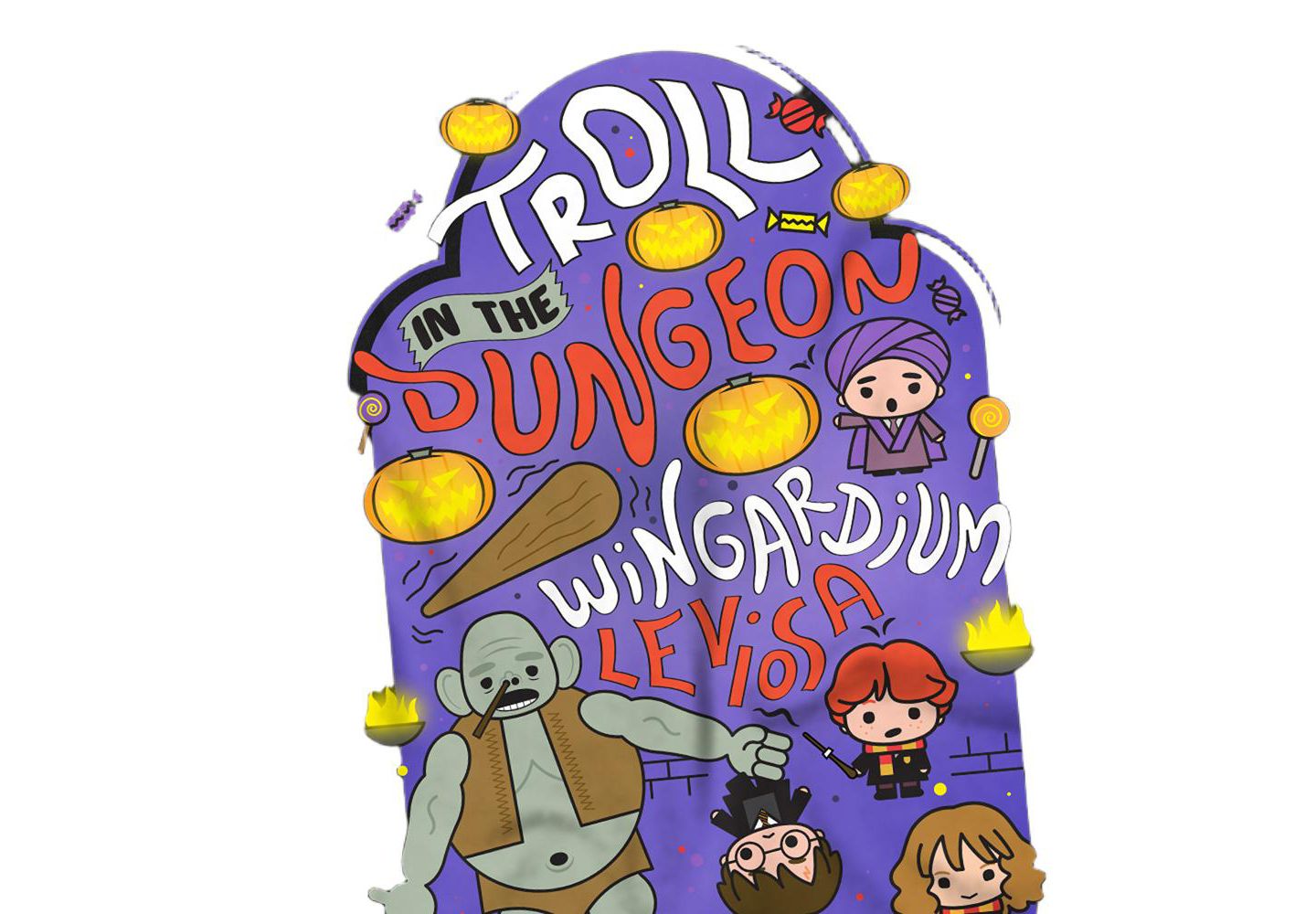 Мужская футболка Harry Potter Dungeon Chibis, цвет: Чёрный — фото 2