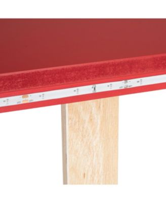 Wood Race Car Twin Bed with LED