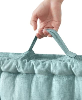 Azza Chenille Square Floor Pillow Cushion, 24" x 24"