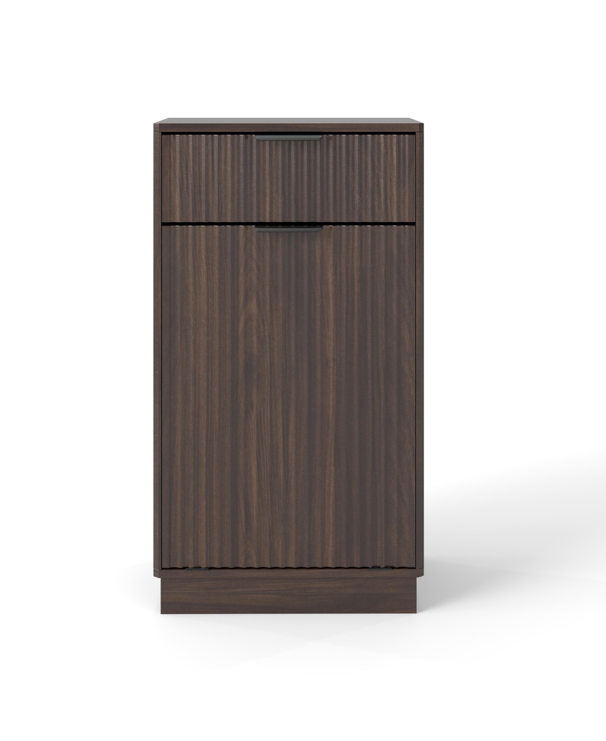 Streamdale Furniture Woodgrain Tilt-Out Trash Cabinet - Walnut Finish