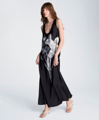 Women's Scoop Neck Long Slip Dress