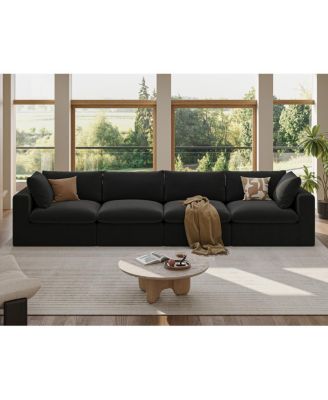 Streamdale Modular Oversized Corduroy Sectional Sofa Couch with 2 Pillows