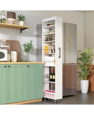 7-Tier Pull-Out Multi-Tier Storage Shelf for Kitchen, Living Room & Narrow Spaces