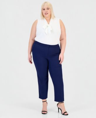 Plus Size Straight-Leg Pants