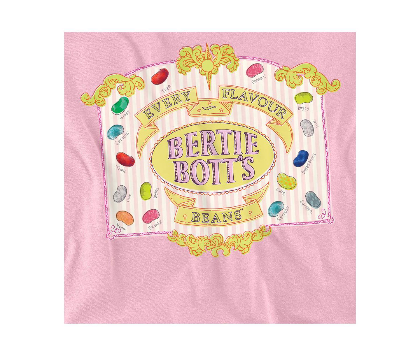 Мужская футболка Harry Potter Bertie Bott's Every Flavour Beans, цвет: Розовый — фото 2